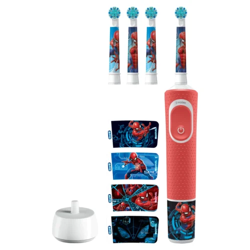 Alternative view of Oral-B Kids Electric Toothbrush Bundle Featuring Spiderman, for kids 3+