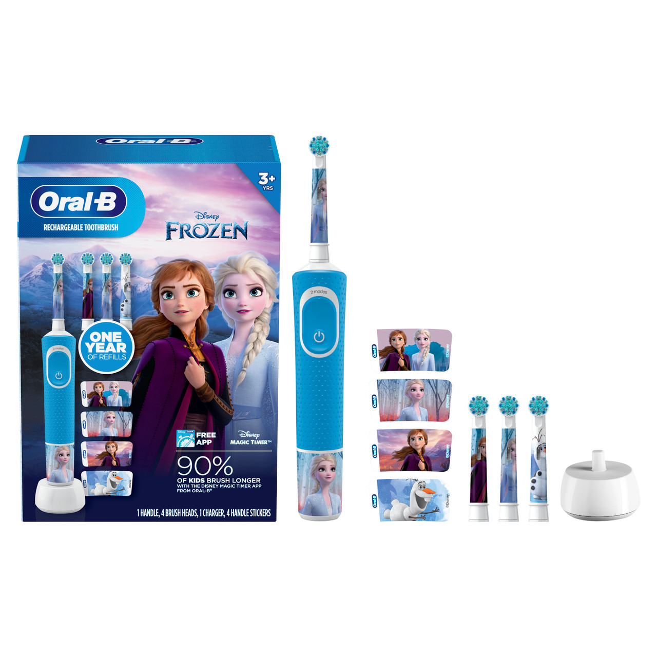 Oral-B Kids Electric Toothbrush Bundle Featuring Disney's Frozen
