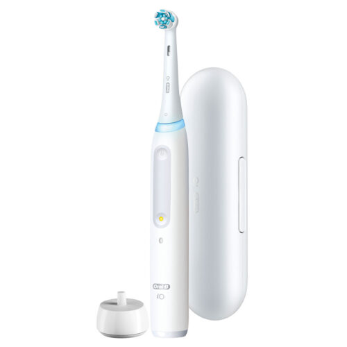 Alternative view of Oral-B iO Series 4 Rechargeable Electric Toothbrush, Matte White