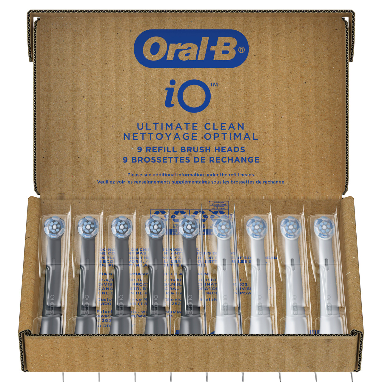 Oral-B iO Ultimate Clean Replacement Brush Heads, 9-Count - Image 2