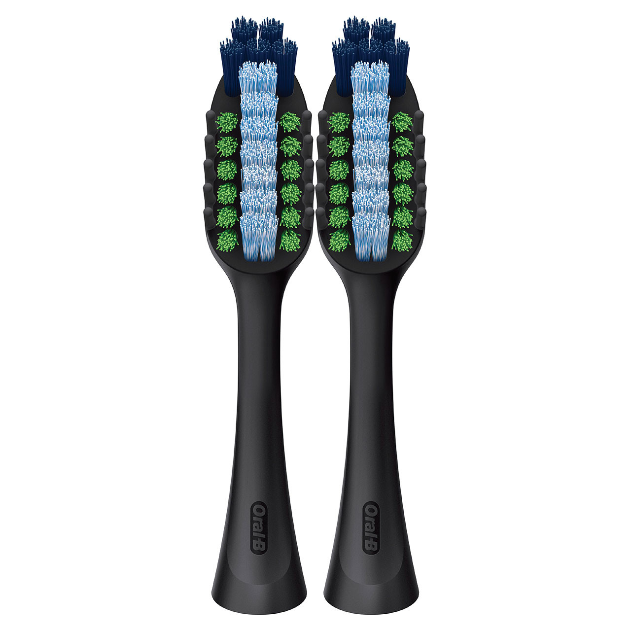 Clic Toothbrush Whitening Replacement Brush Heads, Black, 2 Count - Image 2