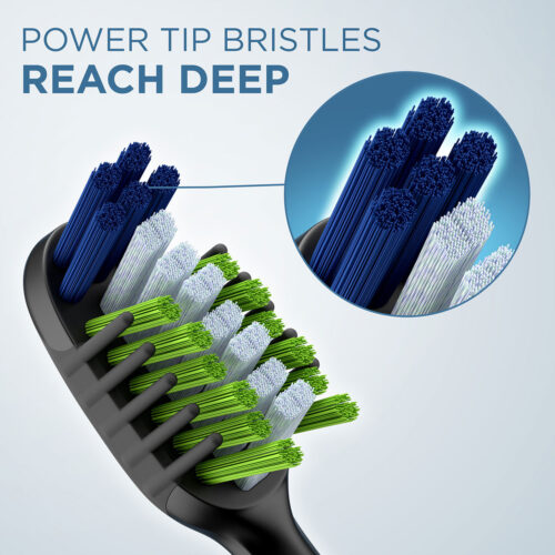 Clic Toothbrush Whitening Replacement Brush Heads, Black, 2 Count - Image 3