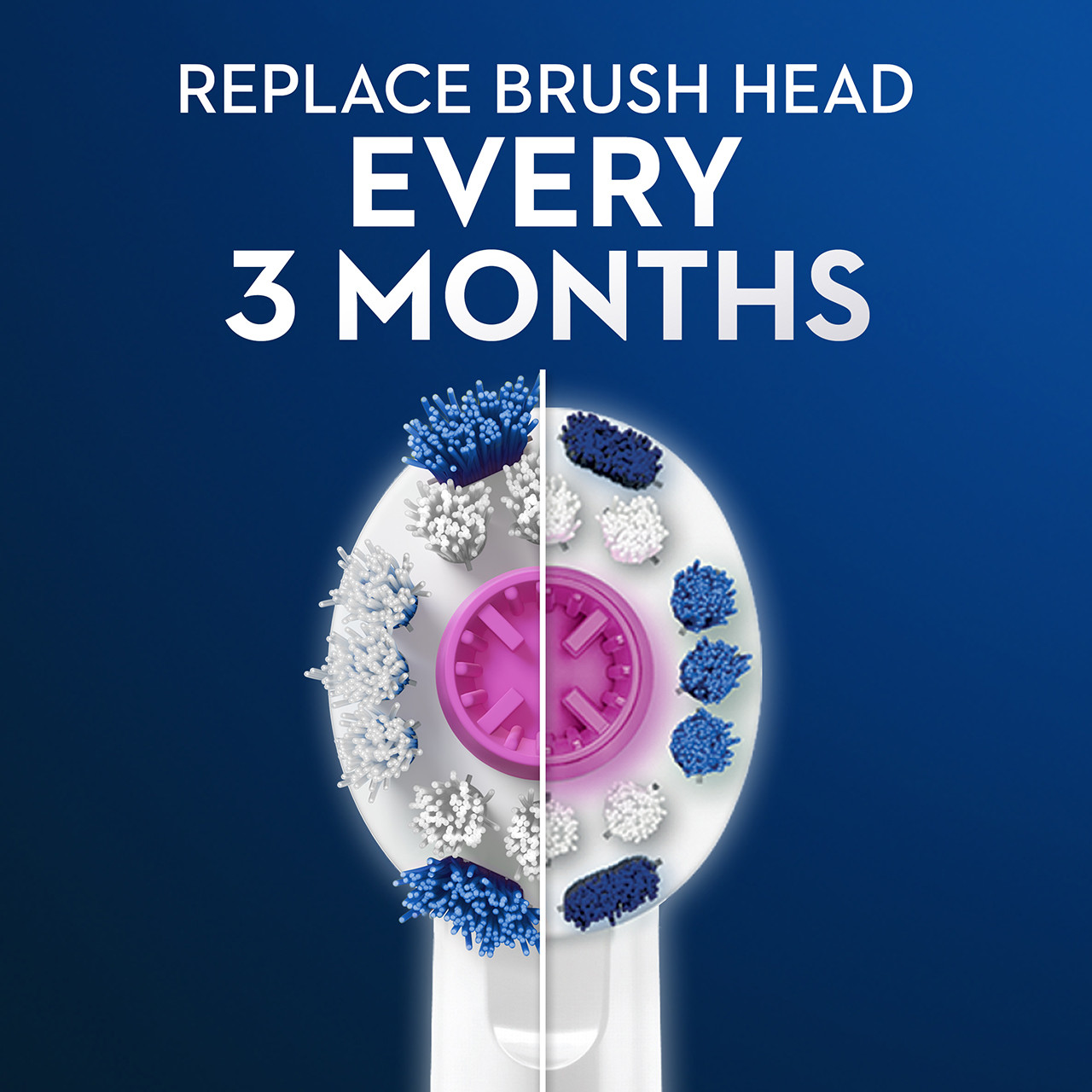 Oral-B 3D White Electric Toothbrush Replacement Brush Heads, 6 Count - Image 3