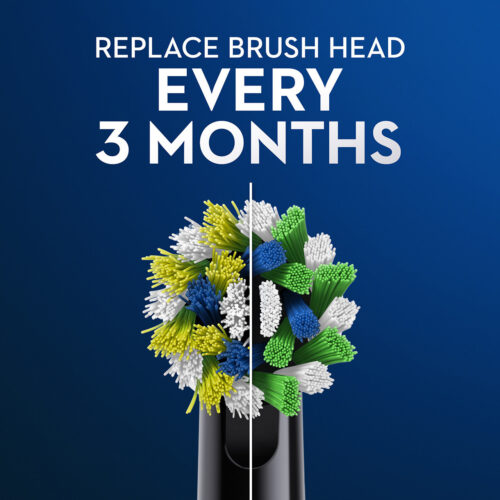 CrossAction Replacement Brush Heads, Black, 3-Pack - Image 5