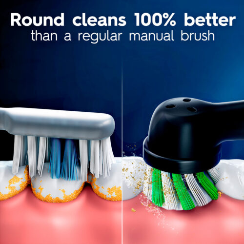Oral-B CrossAction Replacement Brush Heads, Black 6-Count - Image 4