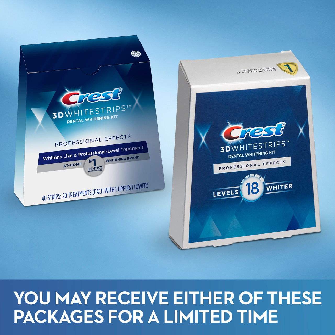 Crest 3DWhitestrips Professional Effects At-home Teeth Whitening Kit, 20 Treatments - Image 6