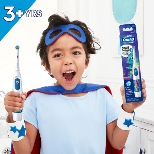 Oral-B + Crest Color Changing Battery Toothbrush Bundle for Kids - Image 7