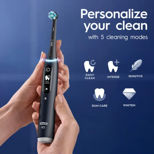 Oral-B iO Series 6 Electric Toothbrush, Black Lava - Image 6