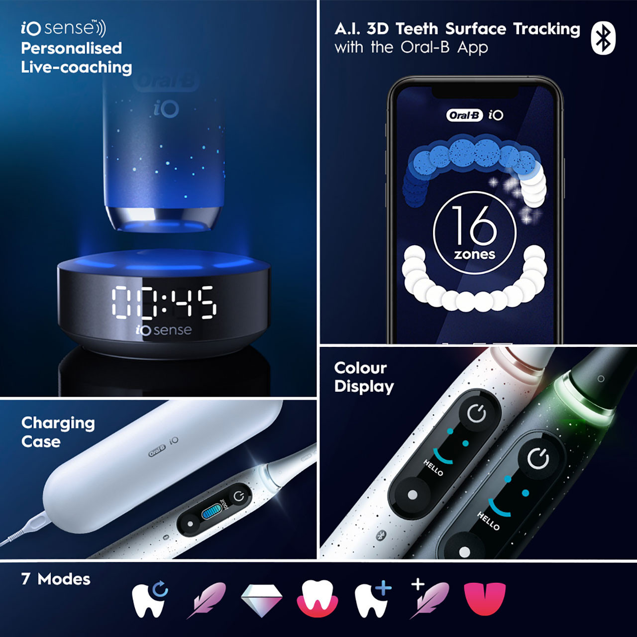 iO Series 10 Rechargeable Electric Toothbrush, Cosmic Black - Image 7