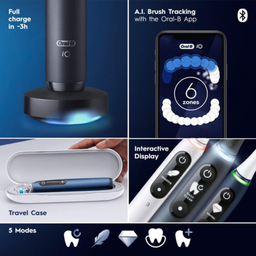 Oral-B iO Series 7 Twin Pack, White Alabaster - Image 8