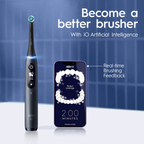 Oral-B iO Series 7 Twin Pack, Black Onyx and White Alabaster - Image 9