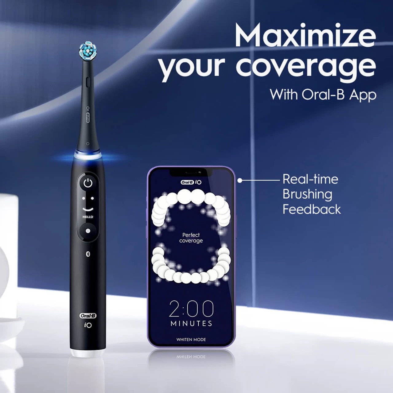 Oral-B iO Series 6 Electric Toothbrush, Black Lava - Image 8