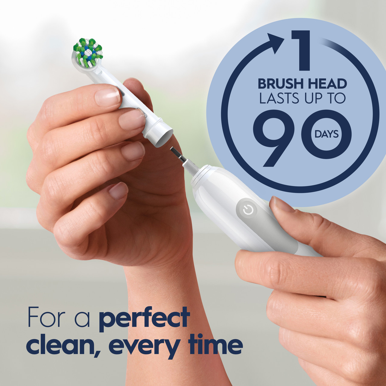 Pro 1000 Rechargeable Electric Toothbrush Twin Pack, White and Turquoise - Image 5