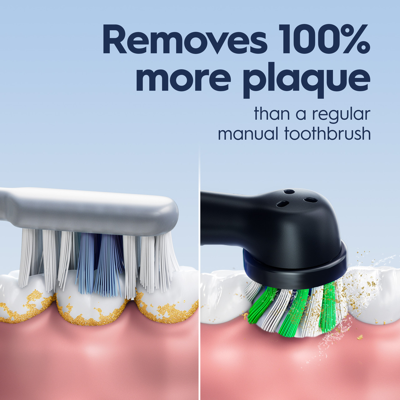 Pro 1000 Rechargeable Electric Toothbrush, Black - Image 2