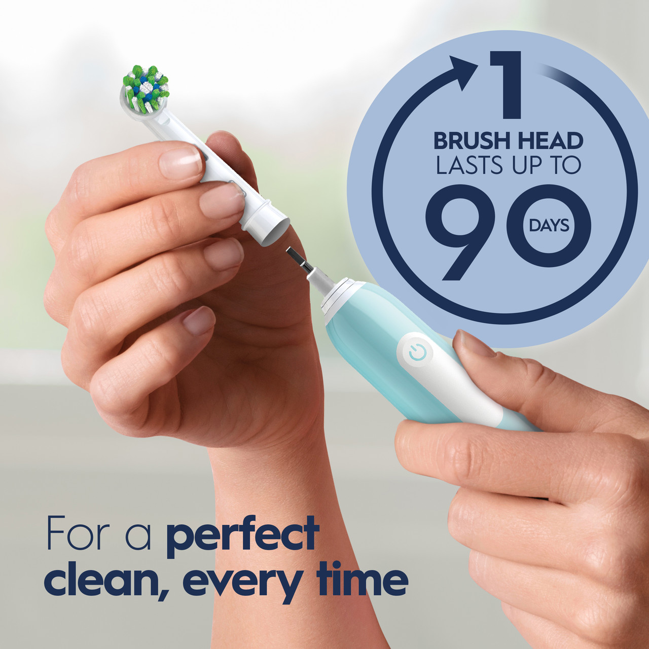 Pro 1000 Rechargeable Electric Toothbrush, Turquoise - Image 6