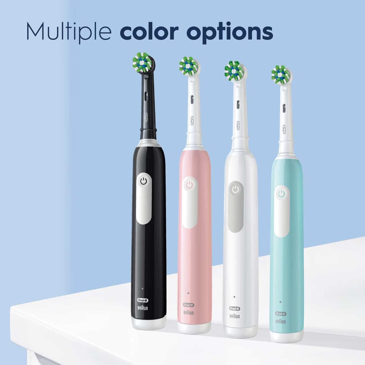 Pro 1000 Rechargeable Electric Toothbrush Twin Pack, Turquoise - Image 7