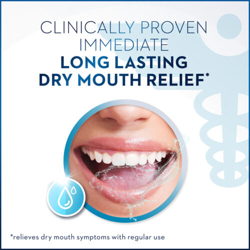 Oral-B Dry Mouth Oral Rinse Mouthwash, Moisturizing Mint - Image 3