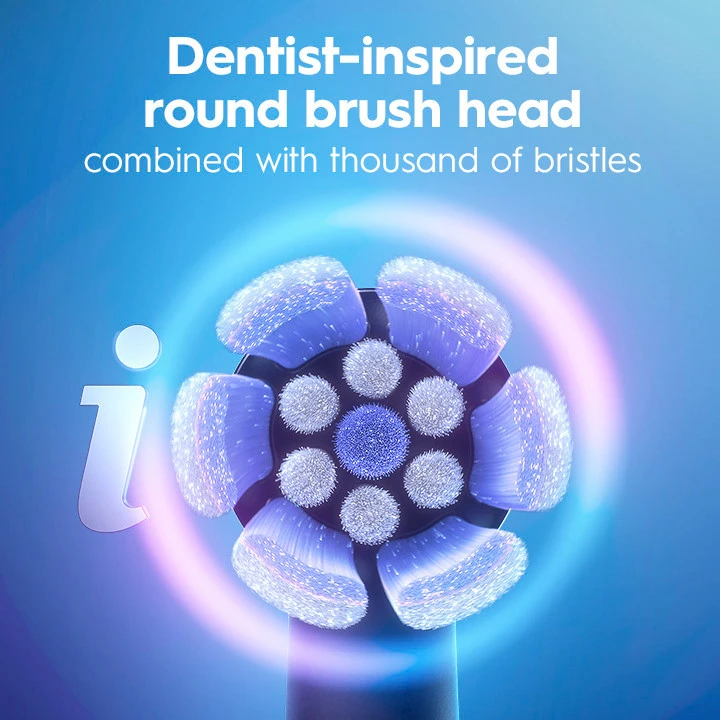 Oral-B iO Series 2 Clean & Protect Rechargeable Electric Toothbrush Starter Kit, Night Black - Image 9