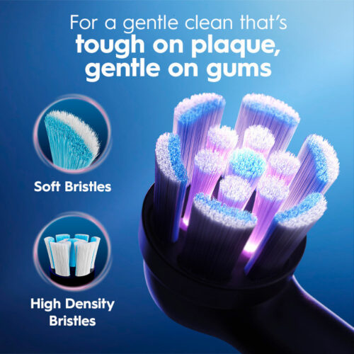 Oral-B iO Series 2 Clean & Protect Rechargeable Electric Toothbrush Starter Kit, Night Black - Image 5