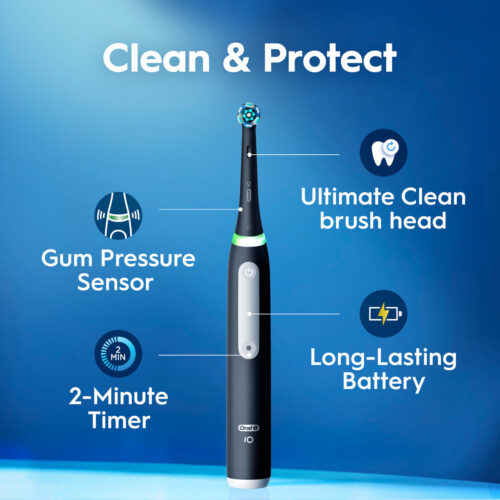 Oral-B + Crest iO Series 4 Gum Care Bundle, Pink - Image 3