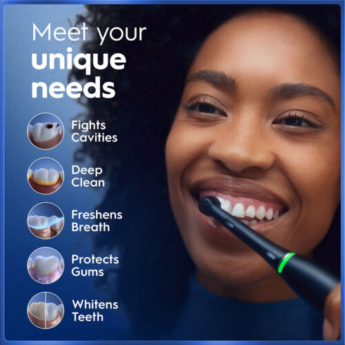 Oral-B iO Series 5 Customizable Clean Rechargeable Electric Toothbrush, Matte White - Image 6