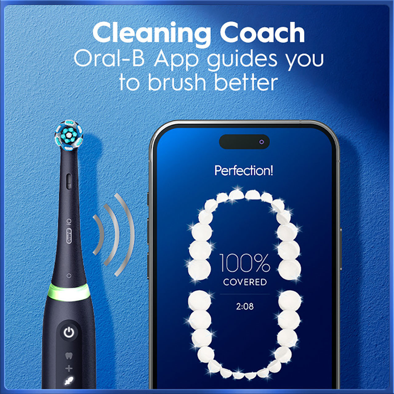 Oral-B iO Series 5 Customizable Clean Rechargeable Electric Toothbrush, Matte White - Image 7