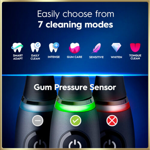 Oral-B iO Series 9 Genius Rechargeable Electric Toothbrush, Sapphire Blue - Image 7