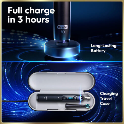 Oral-B iO Series 9 Genius Rechargeable Electric Toothbrush, Sapphire Blue - Image 6