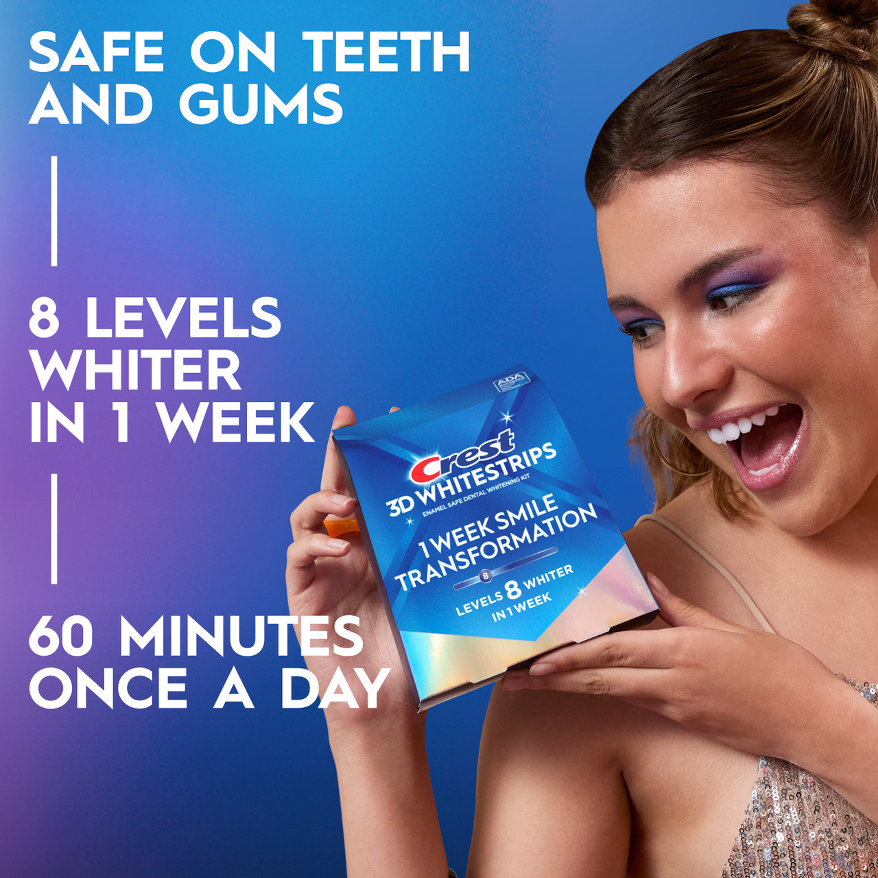 Crest 3DWhitestrips 1 Week Smile Transformation - Image 2