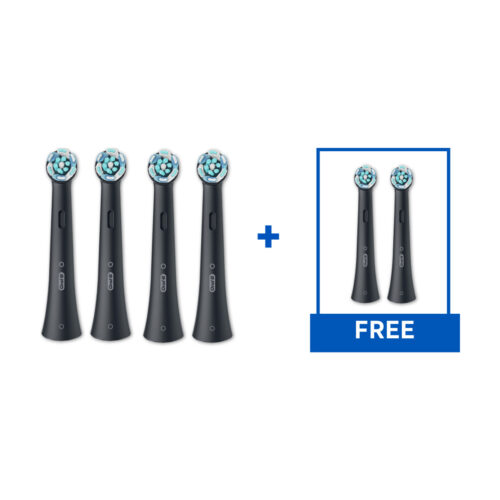 Oral-B iO Ultimate Clean Replacement Brush Heads, 6-Count, Black - Image 6