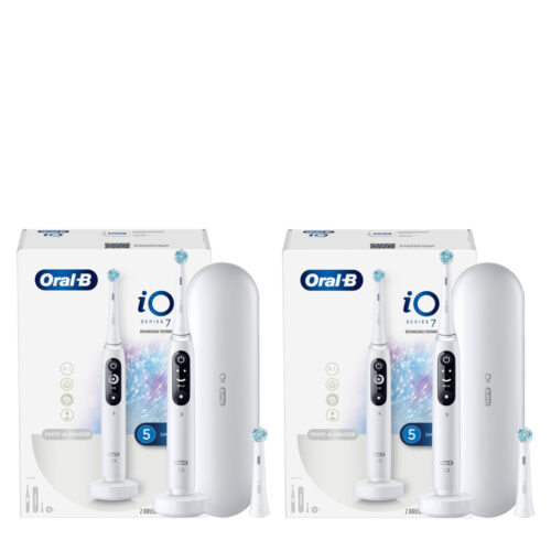 Alternative view of Oral-B iO Series 7 Twin Pack, White Alabaster
