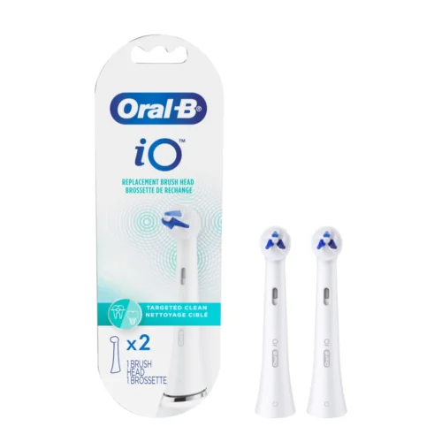 iO Targeted Clean Replacement Brush Head, 2-Count, White