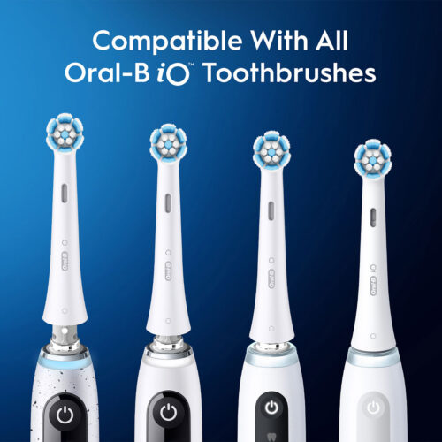 Oral-B iO Gentle Care Replacement Brush Heads, 2-Count, White - Image 6