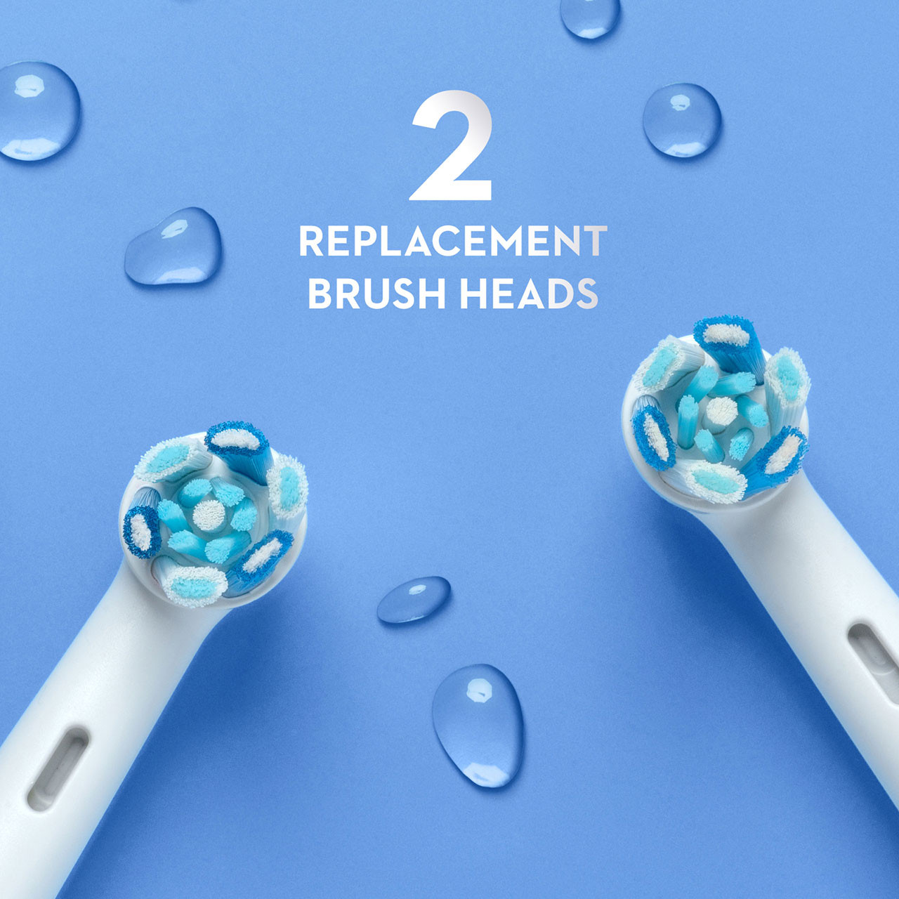 Oral-B iO Ultimate Clean Replacement Brush Heads, 2-Count, White - Image 2