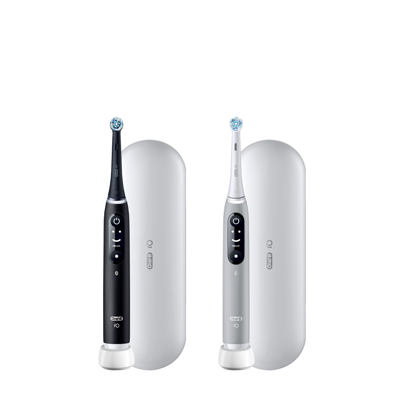Oral-B iO Series 6 Twin Pack, Black Lava + Grey Opal