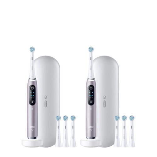 Oral-B iO9 Twin Pack, Rose Quartz + Rose Quartz